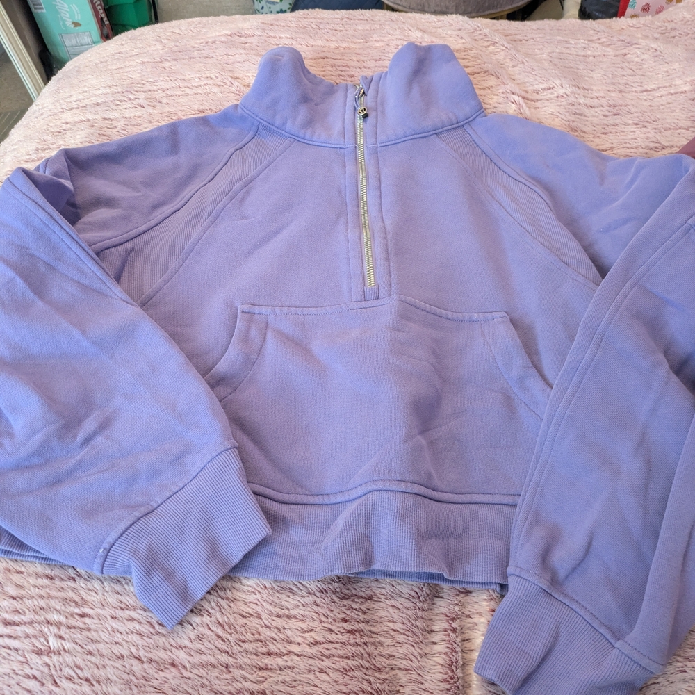 lululemon Purple Cropped Scuba